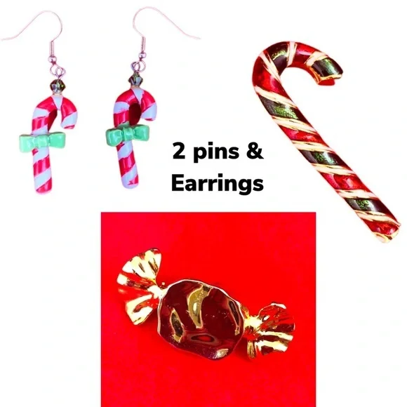 CHRISTMAS CANDY JEWELRY BUNDLE - Picture 1 of 7